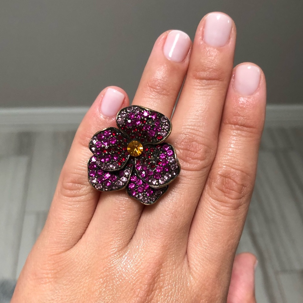 Swarovski Flower Ring